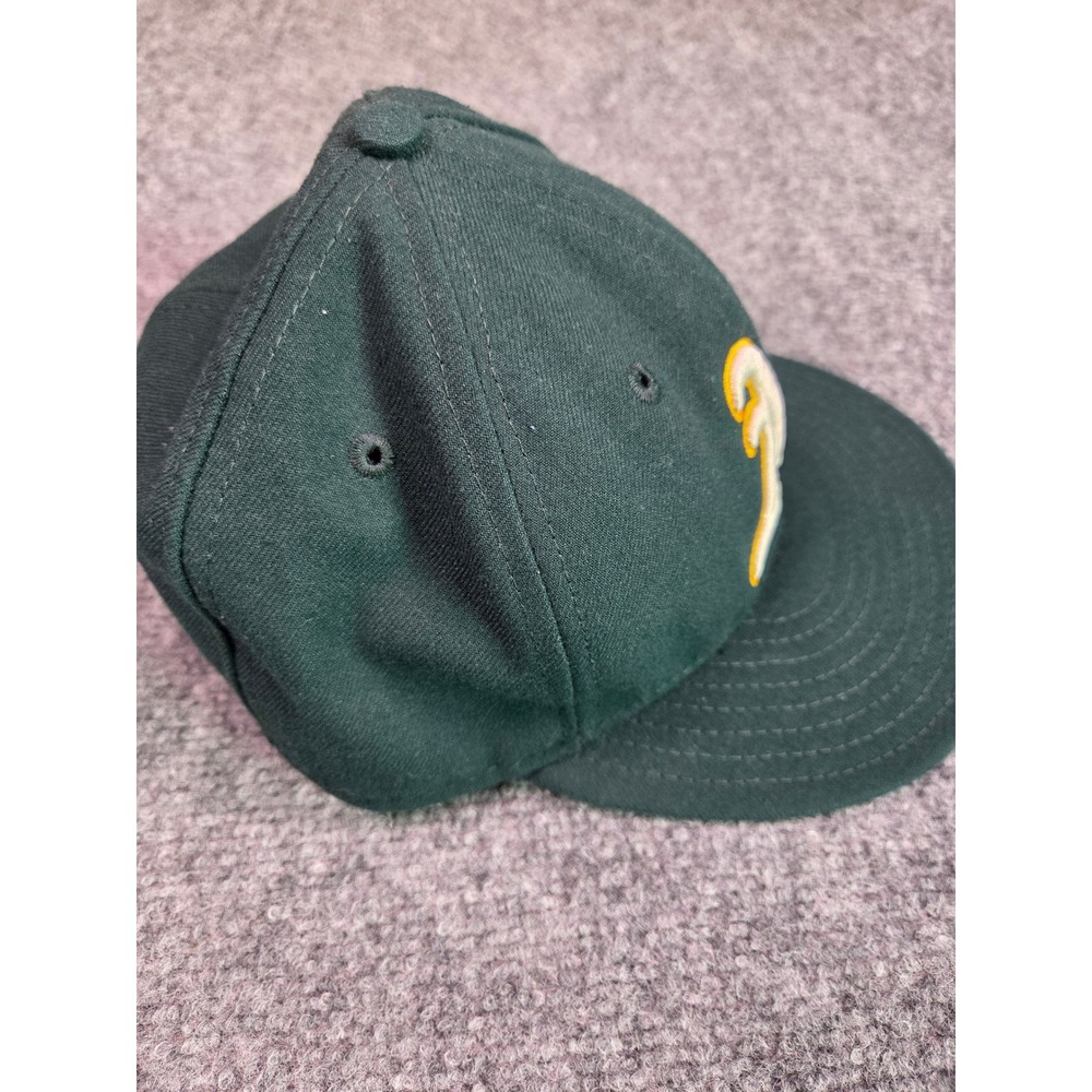 Oakland Athletics Hat Mens 7 1/4 New Era 59FIFTY Green MLB Fitted Cap - Picture 3 of 6
